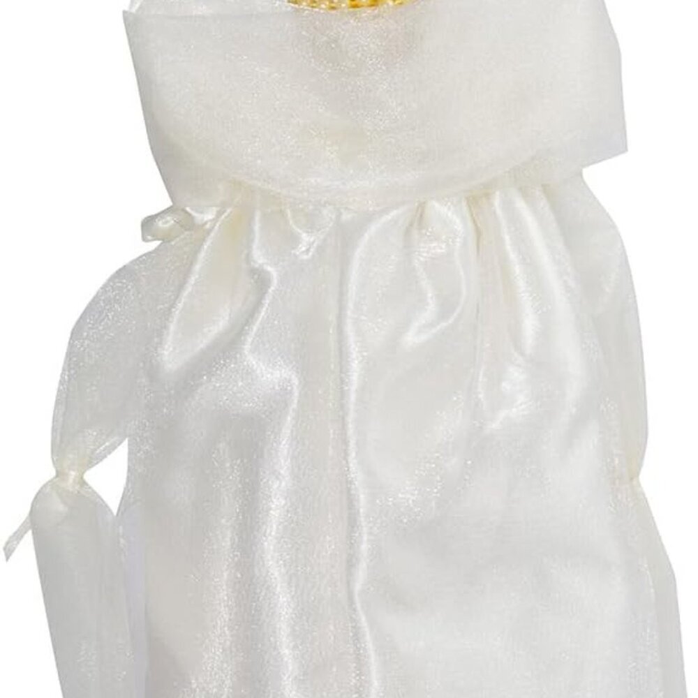 Kurt Adler 10-Inch UL 10-Light Gold/Ivory Angel Treetop - Picture 5 of 11